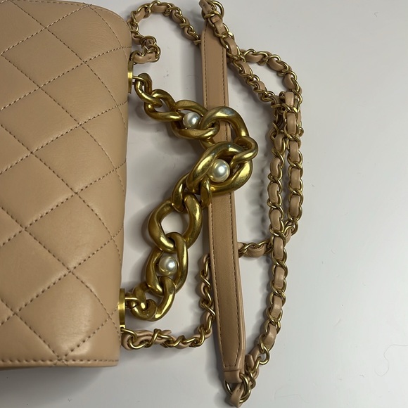 CHANEL Pearl Boy Chain Pink Mini Flap Bag - Picture 11 of 16